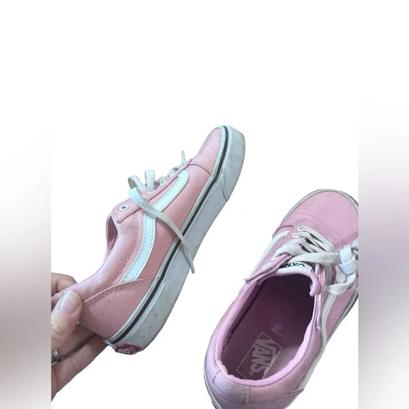 Van Pink Old Skool Sneakers Lace up size 3.5 - Picture 7 of 9